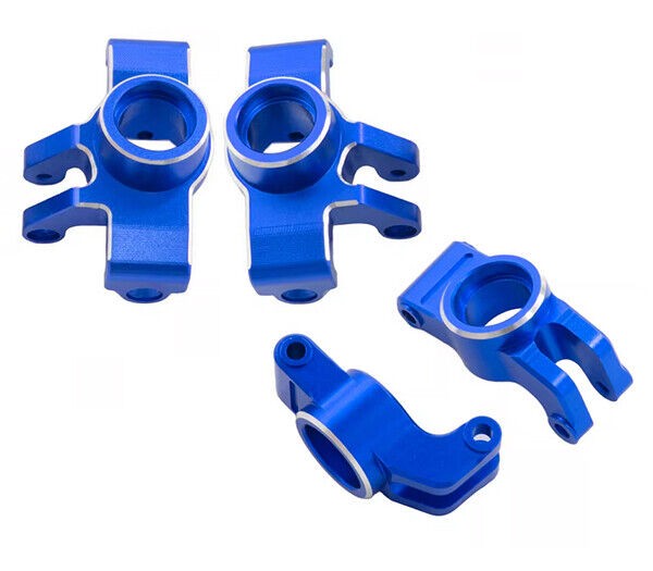 Aluminum Steering Knuckle Rear Hub Set Ara330807 For Arrma 1/18 Granite Grom Ara2102 Blue