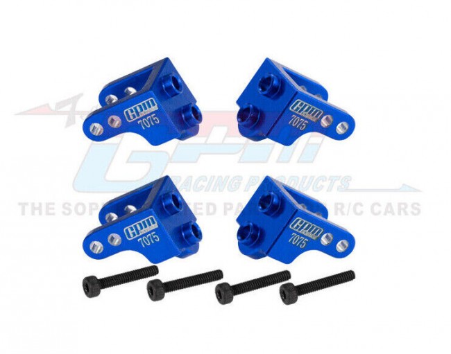 Gpm LMTM2830 Aluminum 7075 Upper Sus Mount Los211044 For Losi 1/18 Mini Lmt 4x4 Monster Los01026 Blue