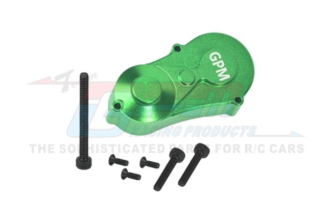 Gpm LMTM038 Aluminum 7075 Center Gear Box Housing Set With Covers Los212037 Losi 1/18 Mini Lmt 4x4 Brushed Monster Los01026 Green
