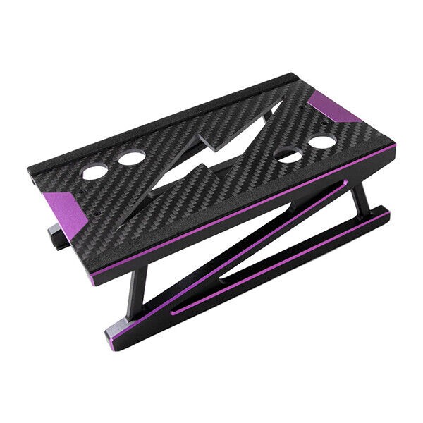 Aluminum Carbon Fiber Plate Setting Stand For 1/10 1/12 Rc Onroad Offroad Touring Car Purple