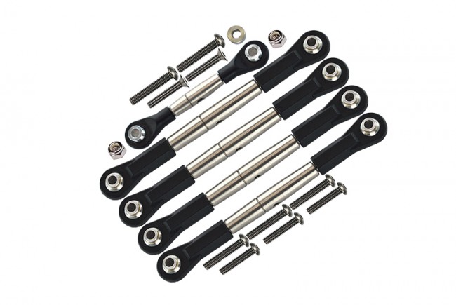 Gpm YT160P Spring Steel Completed Anti-thread  Tie Rod With Black Plastic Ends Axial 1/10 Yeti Rock Racer Original