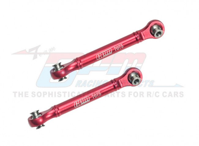 Gpm Mam4162 Aluminum 7075 Front Steering Link Rod Ara330801 For Arrma 1/8 Mojave 4s Blx Ara330801 Red