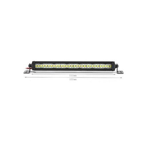 Metal Led Light Bar Roof Lamp For 1/10 1/8 Axial Scx10 Wraith Rr10 Traxxas Trx-4 Crawler Truck 115mm