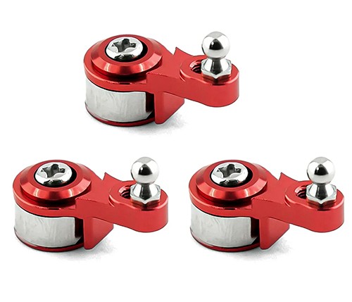 Aluminum Servo Horn W/ Build-in Spring Set 5669 For Traxxas 1/10 Rc Trx-4 Trx-6 Crawler Truck Red