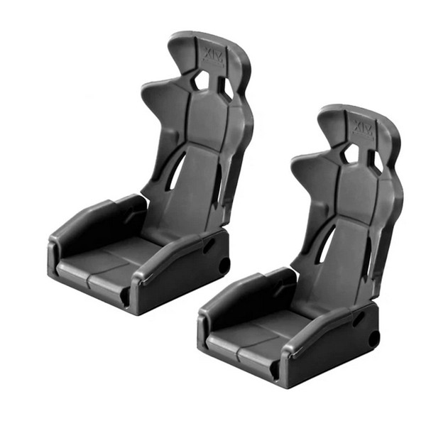 Unversial Driver Seat Set Type B - 2pcs For 1/10 Rc Crawler Truck Axial Scx-10 Wraith Rr10 Traxxas Trx-4 Black