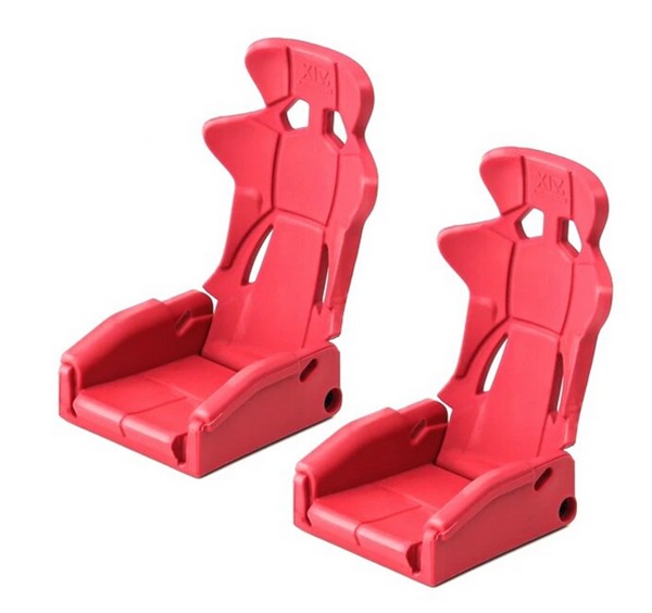 Unversial Driver Seat Set Type B - 2pcs For 1/10 Rc Crawler Truck Axial Scx-10 Wraith Rr10 Traxxas Trx-4 Red