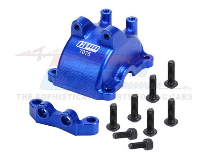 Gpm 7075 TT2012AN Front / Rear Gearbox Cover W/ Upper Arm Stabilizer A4 A2 For 1/10 Tamiya Tt-02 Tt02t Rc Touring Car Blue