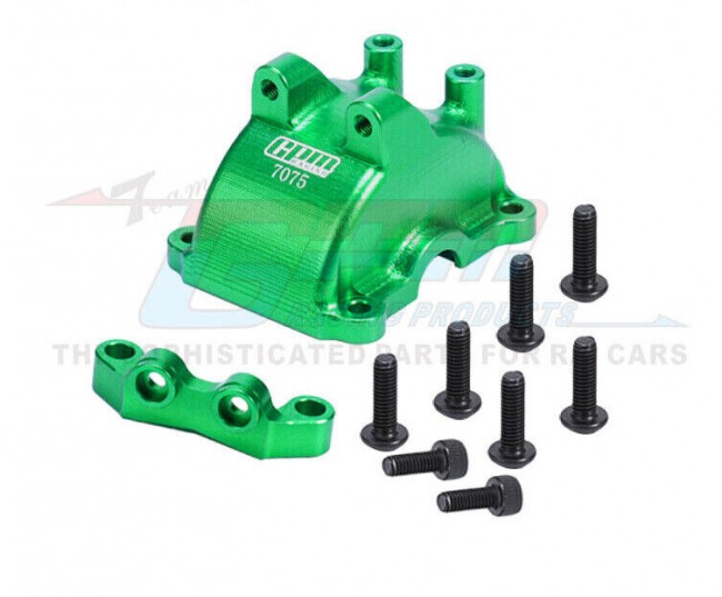 Gpm 7075 TT2012AN Front / Rear Gearbox Cover W/ Upper Arm Stabilizer A4 A2 For 1/10 Tamiya Tt-02 Tt02t Rc Touring Car Green