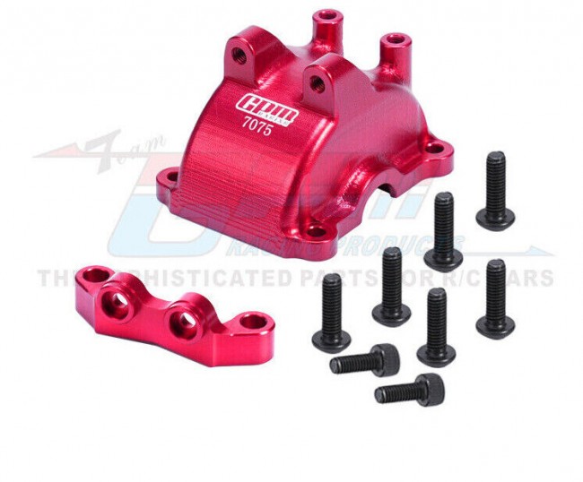 Gpm 7075 TT2012AN Front / Rear Gearbox Cover W/ Upper Arm Stabilizer A4 A2 For 1/10 Tamiya Tt-02 Tt02t Rc Touring Car Red