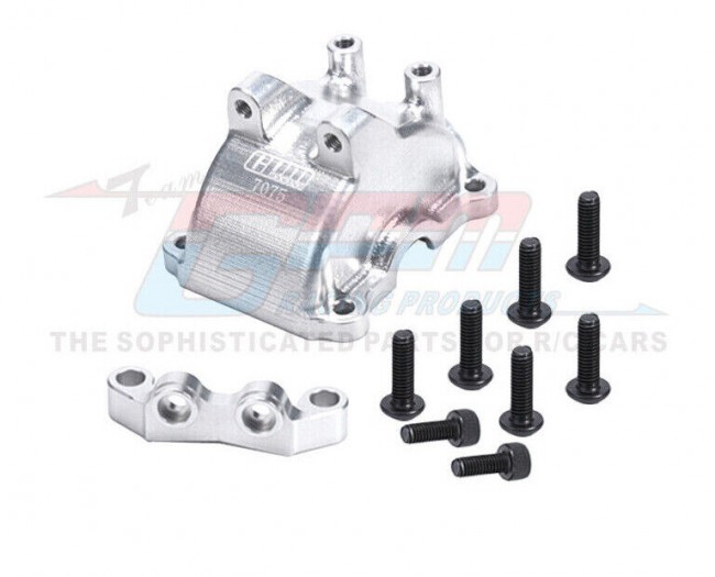 Gpm 7075 TT2012AN Front / Rear Gearbox Cover W/ Upper Arm Stabilizer A4 A2 For 1/10 Tamiya Tt-02 Tt02t Rc Touring Car Silver
