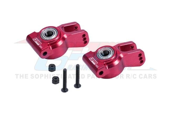 Gpm Aluminum 7075 Rear Hub W/ Large Size Bearings Los234020 For Rc Losi 1/10 Lasernut Tenacity Los03028 Red