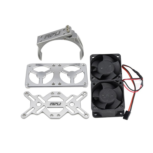 Aluminum 7075 5028 15000rpm Twin Cooling Fan Mount For Hobbywing 70 Series 1/5 Rc Monster Truck 