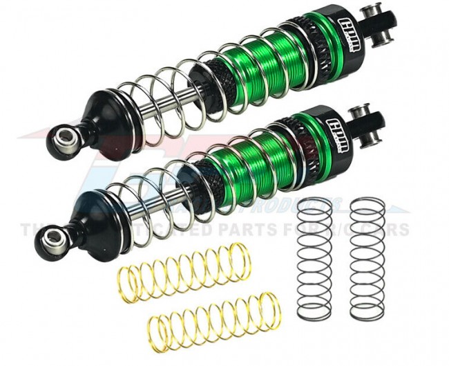 Gpm LMTM065F/R Aluminum Front / Rear Shock Set Los213010 For Losi Rc 1/18 Mini Lmt Monster Los01026t1 Green