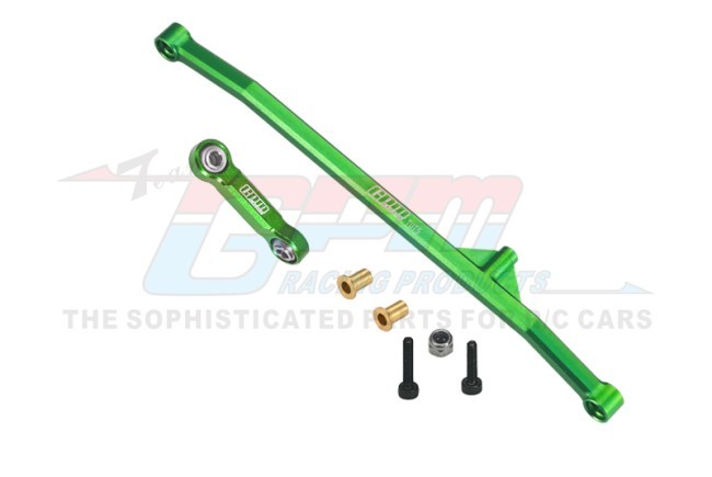 Gpm LMTM612 Aluminum 7075 Steering Tie Rod & Drag Link Los211051 For Losi 1/18 Mini Lmt 4x4 Brushed Monster Truck Los01026 Green