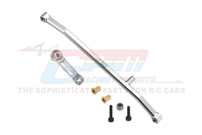 Gpm LMTM612 Aluminum 7075 Steering Tie Rod & Drag Link Los211051 For Losi 1/18 Mini Lmt 4x4 Brushed Monster Truck Los01026 Silver