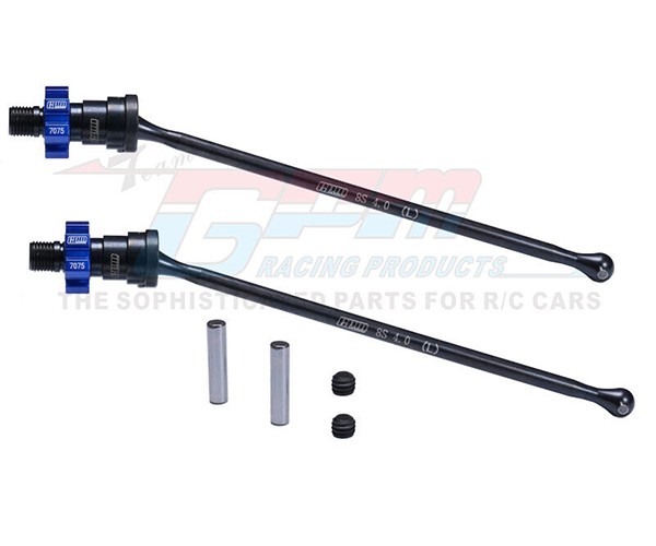 Gpm Steel Front / Rear Driveshaft & 7075 Alloy Hex 7768 7896 For Traxxas 1/6 Xrt 8s 1/5 X-maxx Widemaxx 8s Monster Blue