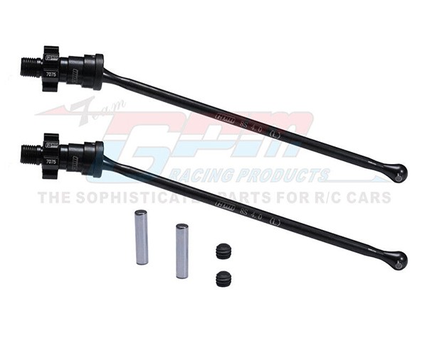 Gpm Steel Front / Rear Driveshaft & 7075 Alloy Hex 7768 7896 For Traxxas 1/6 Xrt 8s 1/5 X-maxx Widemaxx 8s Monster Black