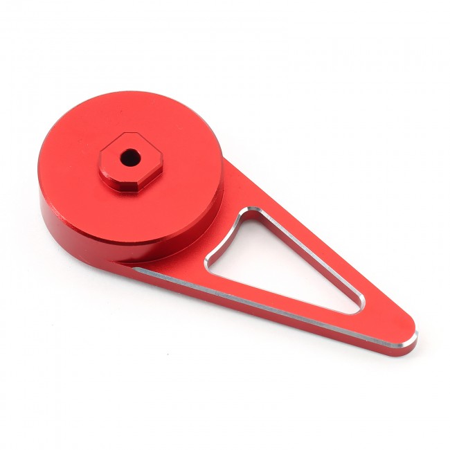 Aluminum Steering Wheel Trigger One-handed Control Adapter For Rc Flysky Noble NB4 Lite Pro Red