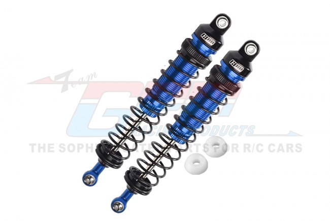 Gpm RK122R Aluminum Rear Adjustable Dampers - 122mm For Losi 1/10 4wd Rock Rey Brushless Rock Racer Los03009t1/t2 Blue