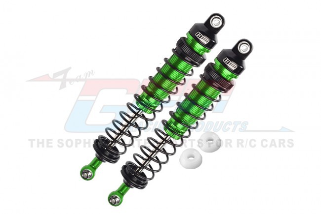 Gpm RK122R Aluminum Rear Adjustable Dampers - 122mm For Losi 1/10 4wd Rock Rey Brushless Rock Racer Los03009t1/t2 Green