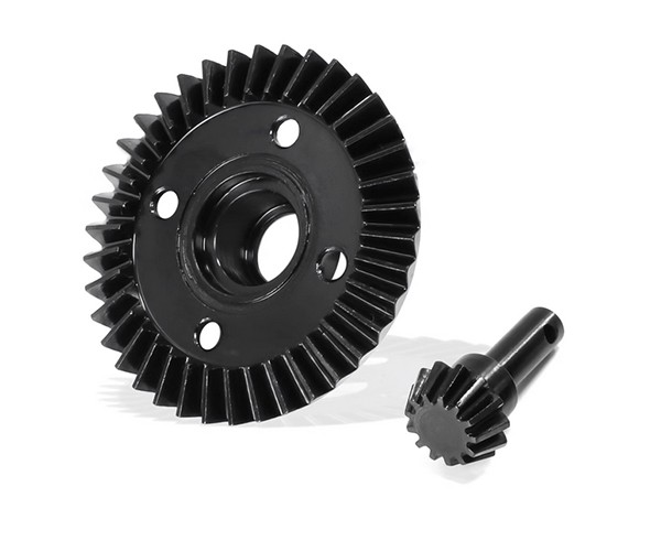 Steel Front / Rear 32 Pitch Rear Ring - 38t Pinion Gear - 13t Axi232054 For 1/10 Rc Axial Racing Rbx10 Crawler 