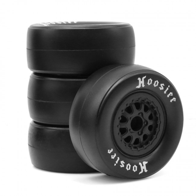 Onroad Rubber Tire And Rim Set 105 X 45mm 12mm Hex For 1/10 Traxxas Slash / Arrma Senton 4x4 Rc Short Course Truck 
