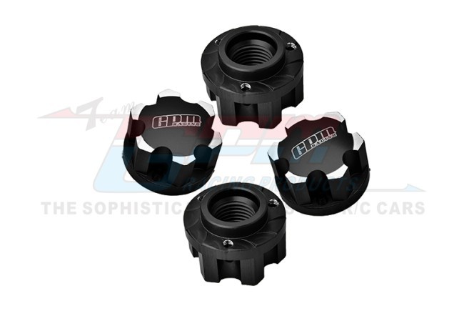 Gpm XRT005 7075 Pro-line Tire Alloy Wheel Adapters 7756 For Traxxas 1/6 Xrt 8s 1/5 X-maxx Monster Black