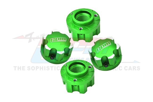 Gpm XRT005 7075 Pro-line Tire Alloy Wheel Adapters 7756 For Traxxas 1/6 Xrt 8s 1/5 X-maxx Monster Green