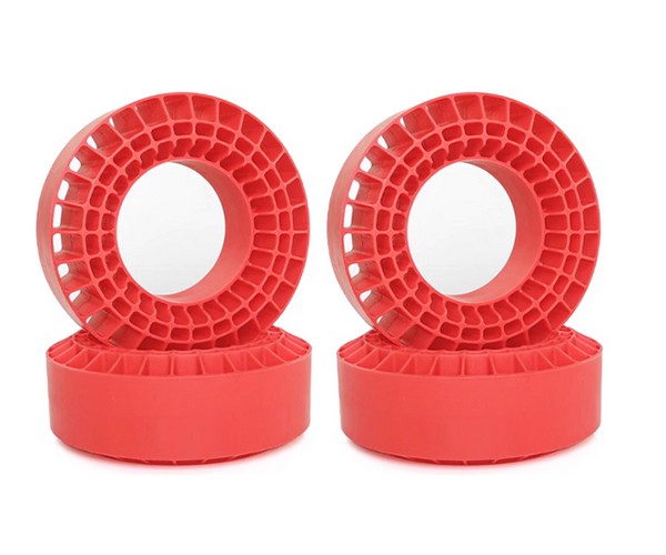 1.9 Inch Silicon Rubber Inserts 106-108mm X 42mm 4pcs For Traxxas Trx-4 Axial Racing Scx10 Scx10-ii Scx10-iii Scx10 Pro Crawler Truck Red