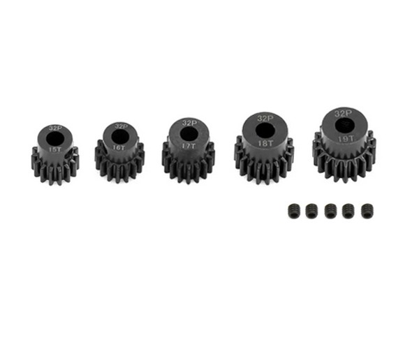 Steel 0.8 Module 32 Pitch Motor Pinion Gear Set 13t - 21t For 1/8 1/10 Rc Traxxas Slash 4x4 15t - 19t