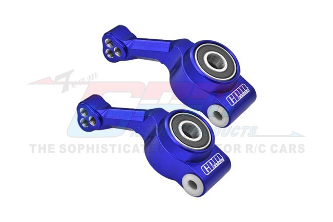 Gpm RUS4022N Alloy 7075 Rear Stub Axle Carriers 1952 For Traxxas 1/10 Rustler Stampede Hoss Slash 4x4 Vxl Blue