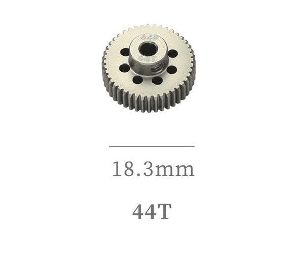Hard Coated Aluminum 64p Pitch 41t - 54t Pinion Gear For 1/8 1/10 Rc Car Buggy Short Course 44t