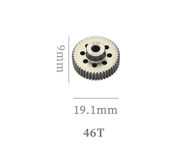 Hard Coated Aluminum 64p Pitch 41t - 54t Pinion Gear For 1/8 1/10 Rc Car Buggy Short Course 46t