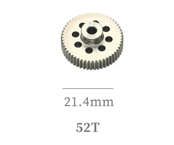 Hard Coated Aluminum 64p Pitch 41t - 54t Pinion Gear For 1/8 1/10 Rc Car Buggy Short Course 52t