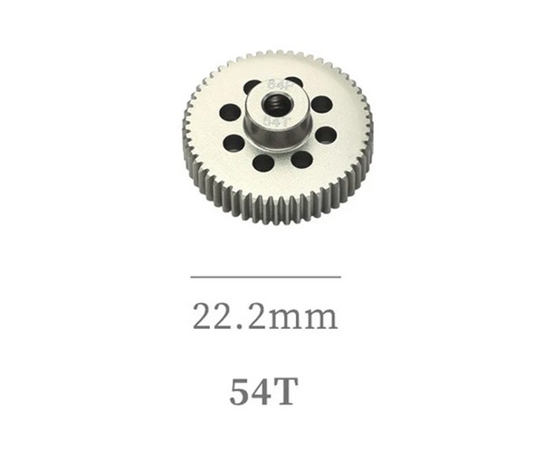 Hard Coated Aluminum 64p Pitch 41t - 54t Pinion Gear For 1/8 1/10 Rc Car Buggy Short Course 54t