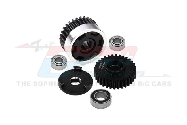 40cr Steel Idle &  Cush Drive Gear Set Los212041 For Losi 1/18 Mini Lmt 4x4 Brushed Monster Truck Rtr Los01026 