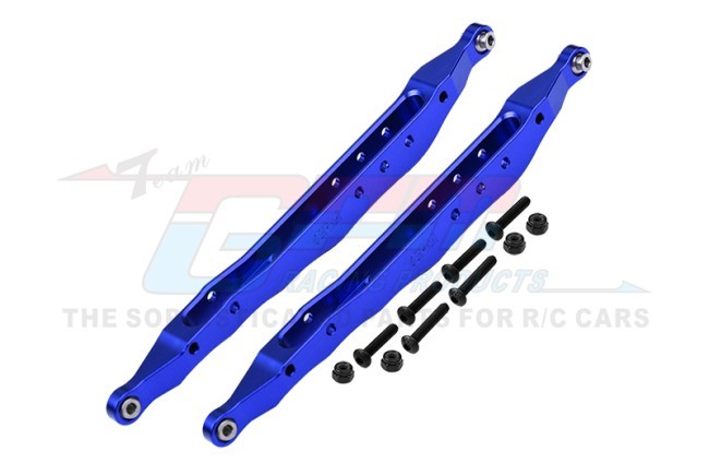 Gpm RBX014RN 7075 Alloy Rear Lower Trailing Arms Axi234023 For Axial 1/10 Rbx10 Ryft 4wd Rock Bouncer Axi03005 Axi03009 Blue