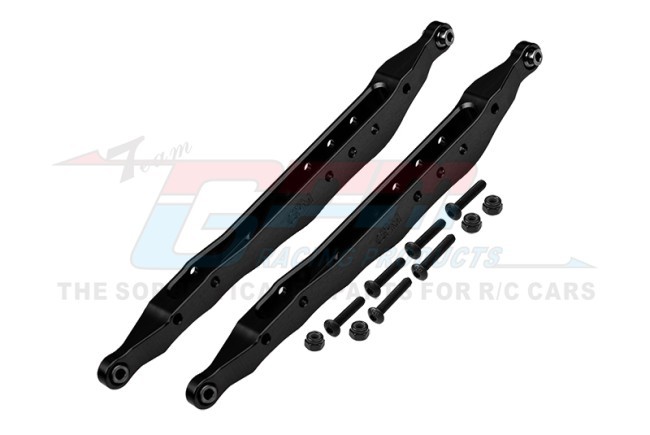 Gpm RBX014RN 7075 Alloy Rear Lower Trailing Arms Axi234023 For Axial 1/10 Rbx10 Ryft 4wd Rock Bouncer Axi03005 Axi03009 Black