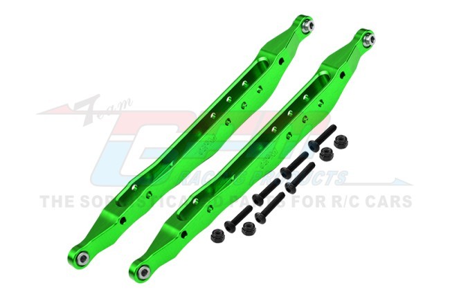 Gpm RBX014RN 7075 Alloy Rear Lower Trailing Arms Axi234023 For Axial 1/10 Rbx10 Ryft 4wd Rock Bouncer Axi03005 Axi03009 Green