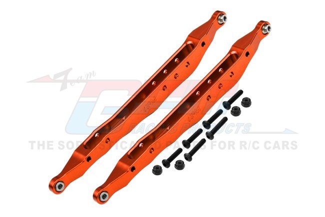 Gpm RBX014RN 7075 Alloy Rear Lower Trailing Arms Axi234023 For Axial 1/10 Rbx10 Ryft 4wd Rock Bouncer Axi03005 Axi03009 Orange