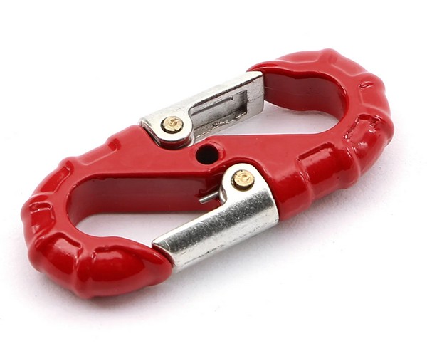 Metal Rescue Hook Trailer Tow Hook For 1/10 Rc Crawler Truck Axial Scx-10 Traxxas Trx-4 Red