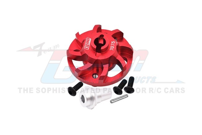 Gpm SLA035LCGN 7075 Alloy Spur Gear Adapter 5556 For Traxxas 1/10 Slash Rustler Jato Bandit Red