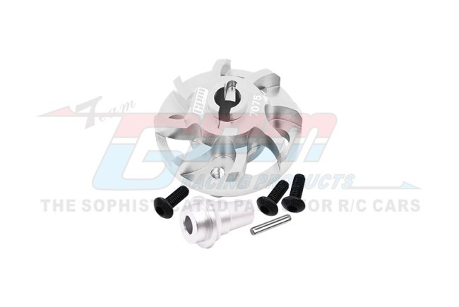 Gpm SLA035LCGN 7075 Alloy Spur Gear Adapter 5556 For Traxxas 1/10 Slash Rustler Jato Bandit Silver