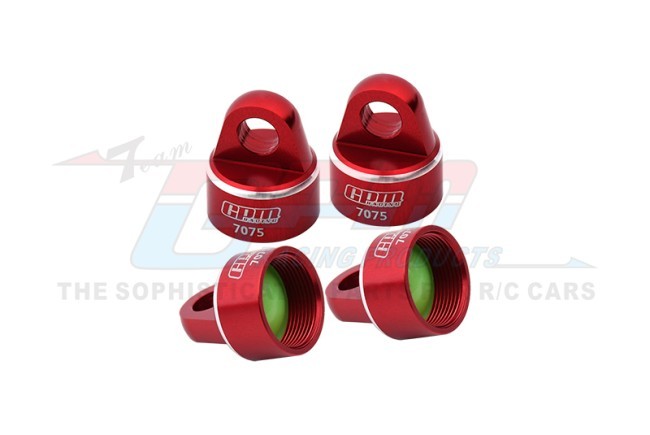 Aluminum 7075 Shock Cap For Original Damper 9664 For Traxxas 1/8 4wd Sledge Monster Truck 95076-4 Red