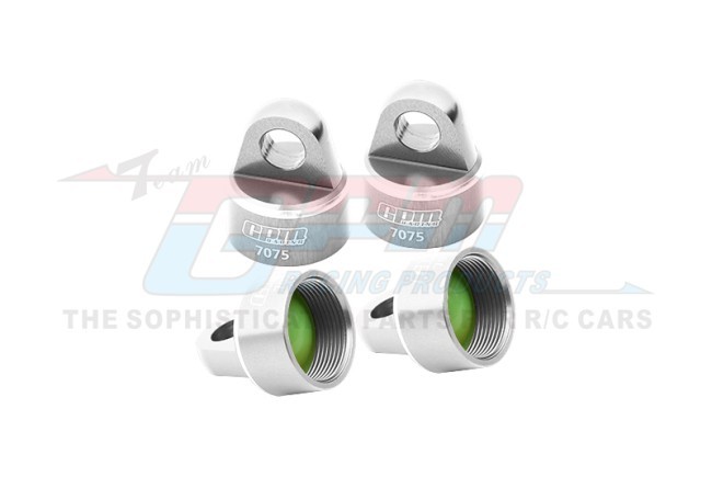 Aluminum 7075 Shock Cap For Original Damper 9664 For Traxxas 1/8 4wd Sledge Monster Truck 95076-4 Silver