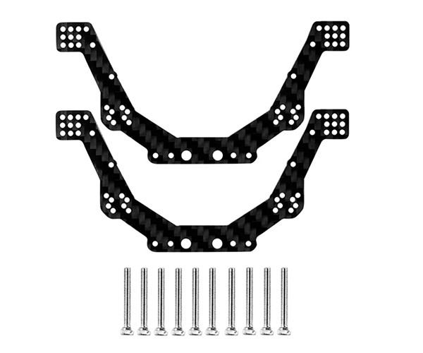 Carbon Fiber Chassis Side Plate Axi201004 For 1/24 Axial Ax24 Xc-1 Mini Crawler Axi00003t1 Axi00003t2 