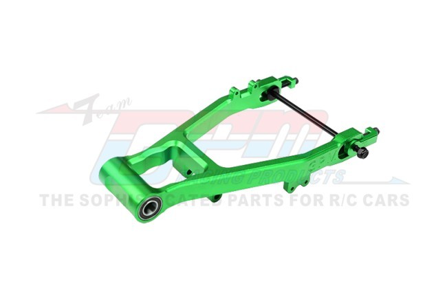 Gpm MX057A 7075 Alloy Chain Tension Rear Swing Arm Larger Inner Bearings Los264000 Losi 1/4 Promoto-mx Motorcycle Los06000 Green