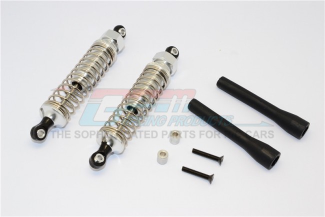 Alloy Front/rear Adjustable Spring  Dampers Axial Scx10 Silver