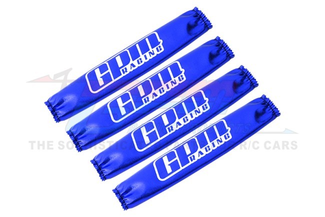 Gpm TXM/SCO Damper Shock Wraps -4pcs Set For Traxxas 1/5 X-maxx 6s 8s /  Arrma Kraton 8s Rc Monster Blue