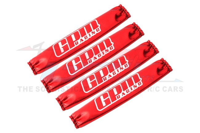 Gpm TXM/SCO Damper Shock Wraps -4pcs Set For Traxxas 1/5 X-maxx 6s 8s /  Arrma Kraton 8s Rc Monster Red